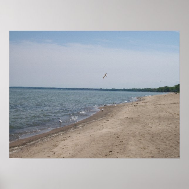 Póster Nickel Plate Beach Huron, Ohio Poster (Frente)