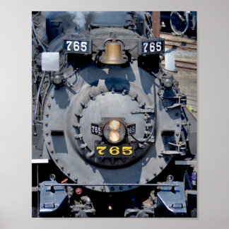 Póster Nickel Plate Road 765 Tren de locomotora de vapor
