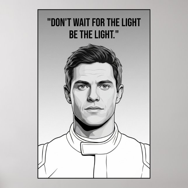 Póster Nico Hülkenberg Racing Vector – Be the Light (Frente)