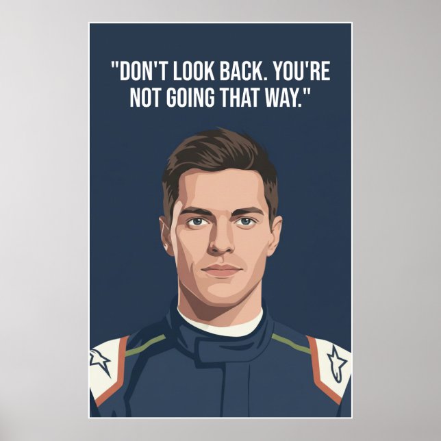 Póster Nico Hülkenberg Racing Vector – Don’t Look Back (Frente)