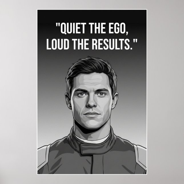 Póster Nico Hülkenberg Racing Vector – Quiet the Ego  (Frente)