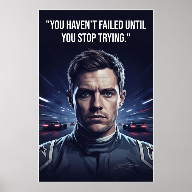 Póster Nico Hülkenberg Racing Vector – You Haven’t Failed (Frente)