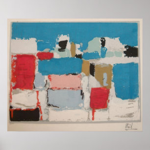 Póster nicolas de staël - Méditerranée 01 - marina Por Ni