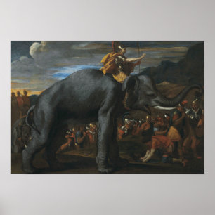 Póster Nicolas Poussin - Aníbal cruzando los Alpes