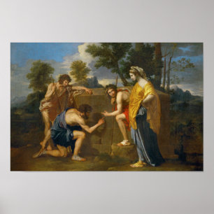 Póster Nicolas Poussin - Et in Arcadia ego