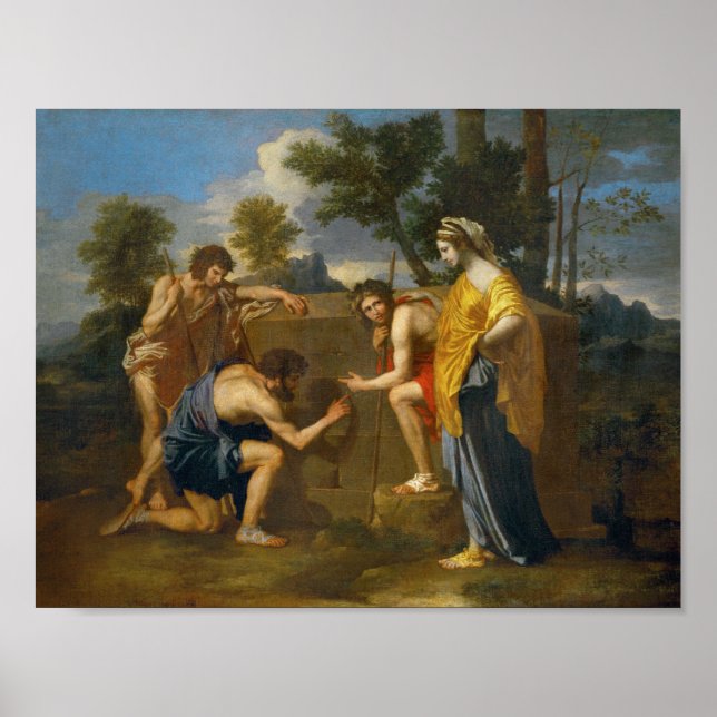 Póster Nicolas Poussin - Et in Arcadia ego (Frente)