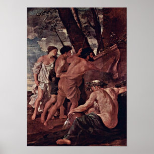 Póster Nicolás Poussin - los pastores de la Arcadia