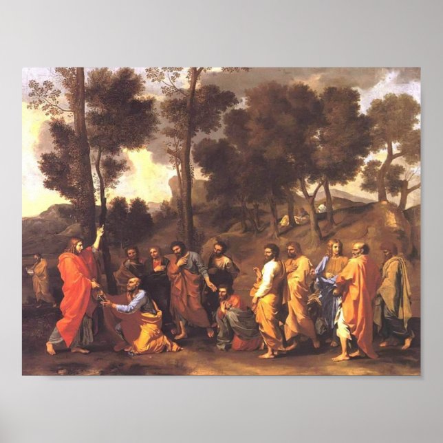Póster Nicolas Poussin - Ordenación (Frente)