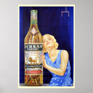 Póster Nicolitch Persan Export Anis Liquor Poster