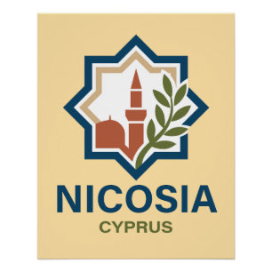 Póster Nicosia Chipre Mediterráneo