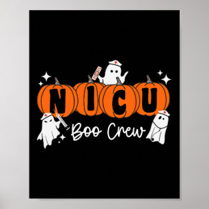 Póster Nicu Boo Crew Ghost Calabaza Costume Nicu Nurse Ha