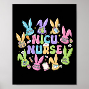 Póster Nicu Enfermera Día de Pascua Unidad de Atención In