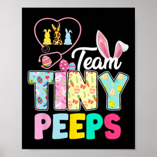 Póster Nicu Enfermera Equipo de Pascua Pequeños Humanos B