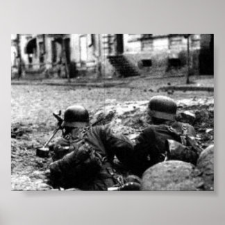 Póster Nido de pistola de máquinas alemanas