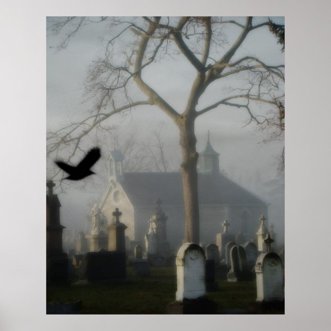 Póster Niebla al anochecer (Frente)