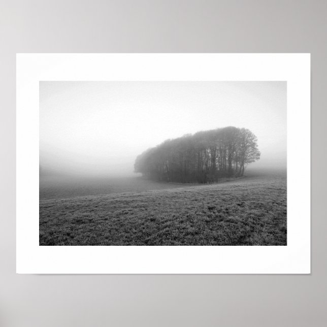 Póster Niebla de invierno: Cheshire, Inglaterra (Frente)