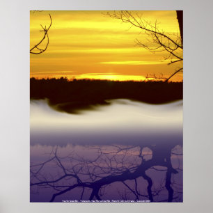 Póster Niebla del poster en la gran bahía - Portsmouth,…