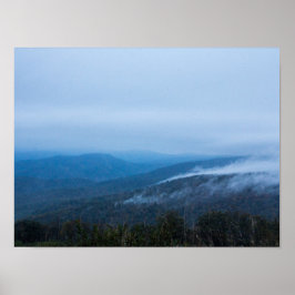 Póster Niebla en el Parque Nacional Shenandoah, Virginia