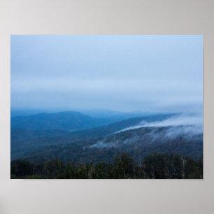 Póster Niebla en el Parque Nacional Shenandoah, Virginia