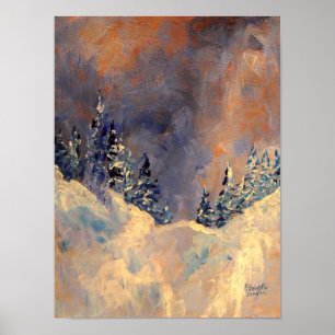 Póster Niebla en el pico de la nieve 2009