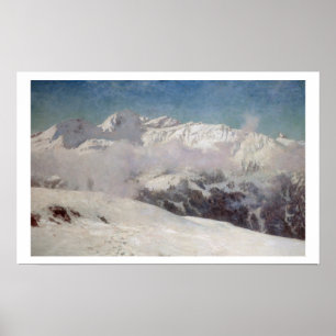 Póster Niebla madrugadora en las montañas, Shilthorn (oi)