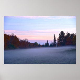 Póster Niebla matutina de Vermont