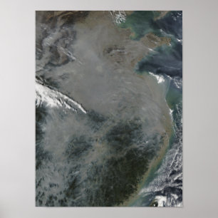 Póster Niebla sobre el este de China