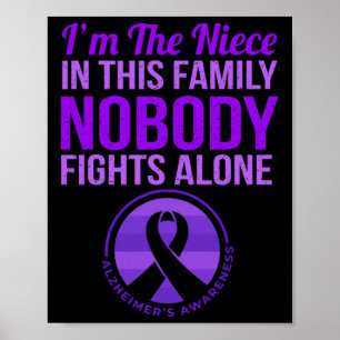 Póster Niece nadie lucha sola contra la conciencia de Alz