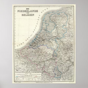 Póster Niederlande, Bélgica - Países Bajos, Bélgica