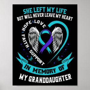 Póster Nieta de la Camisa de Conciencia sobre el Suicidio