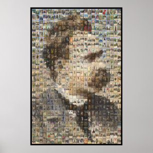 Póster Nietzsche 24x24 en 3D