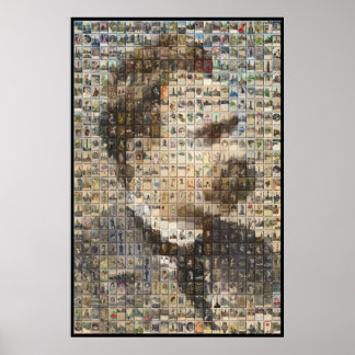 Póster Nietzsche 24x24 en 3D