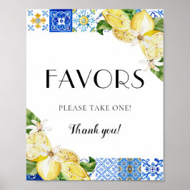 Póster Nieve azul mediterránea favorece el Rótulo