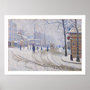 Póster Nieve, Boulevard de Clichy, París, 1886