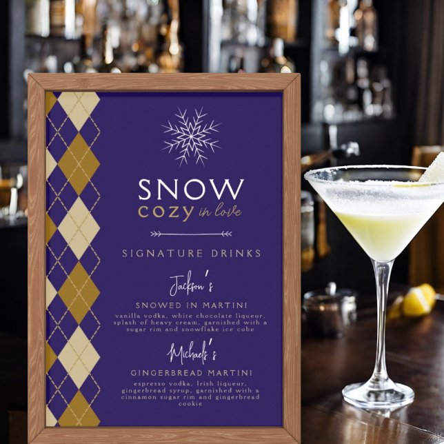 Póster Nieve Cosy En Amor Argyle Firma Bebe Boda (Subido por el creador)