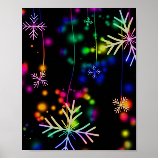 Póster Nieve de neón (Frente)
