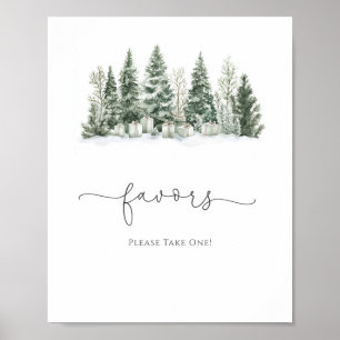 Póster Nieve En Amor Favor De La Ducha Bridal