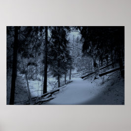 Póster Nieve en el sendero de excursión 3