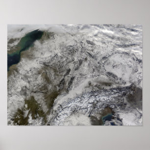 Póster Nieve en Europa