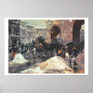 Póster Nieve en la ciudad