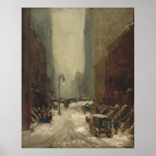 Póster Nieve en Nueva York (invierno en Nueva York)