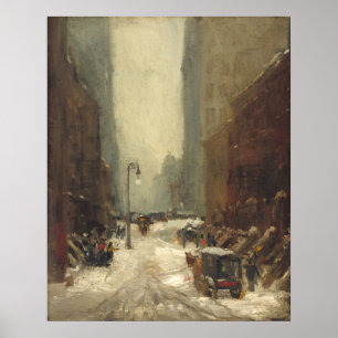 Póster Nieve en Nueva York - Robert Henri Poster Bella Ar