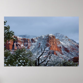 Póster Nieve en Sedona Arizona 2812