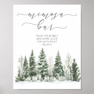 Póster Nieve Enamorada Ducha De Novias Bar Mim-osa
