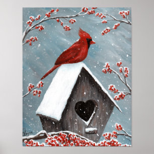Póster Nieve invernal del norte