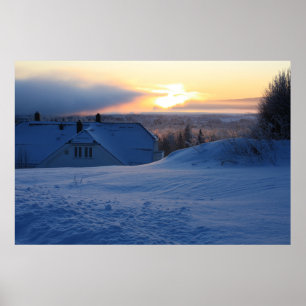 Póster Nieve noruega