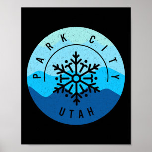 Póster Nieve para esquiar en snowboard