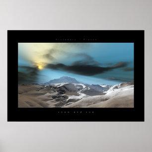Póster nieve y sol