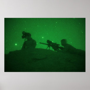 Póster Nieves nocturno