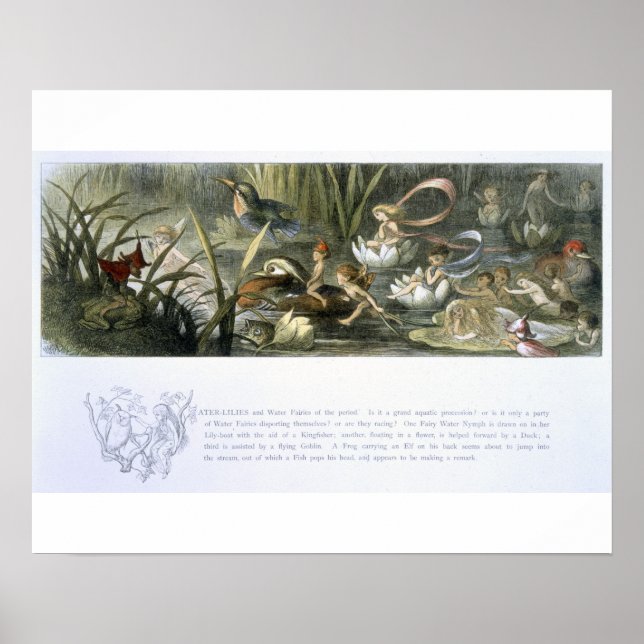 Póster Nieves y Fe del Agua, ilustracion de (Frente)